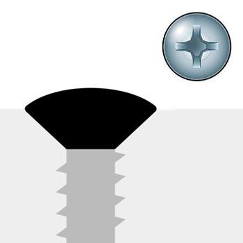 Image Vis à métal à tête ovale - prise Phillips®